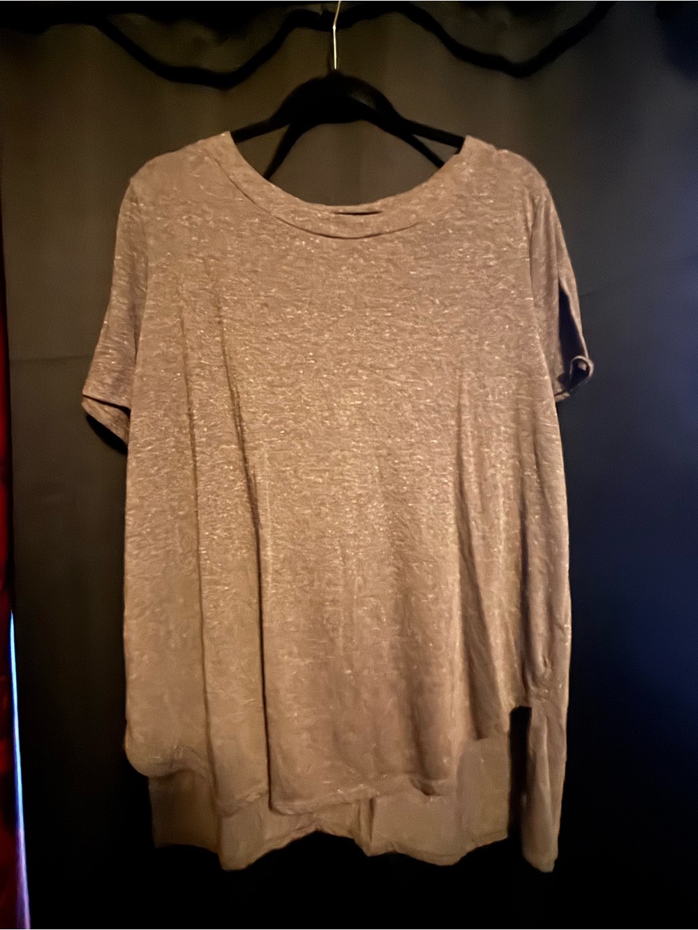 Grey Cut Out Top